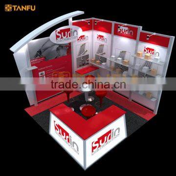 TANFU 10 x 10 or 3 x 3 Aluminum Tradeshow Display Booth for Expo