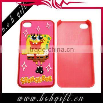 cute design silicone case for iphone4/4s