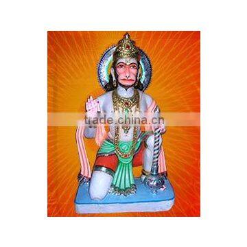 Lord Hanuman Marble Statue Hindu God Statue Indian God Statue