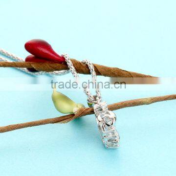 925 Sterling Silver Dancing Stone Pendant Jewelry SPG898W photo-2