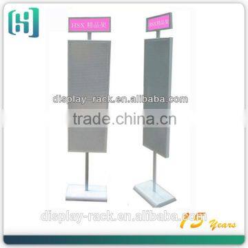 wholesale retail metal double side hair extension hanging pegboard display stand HSX-S0117