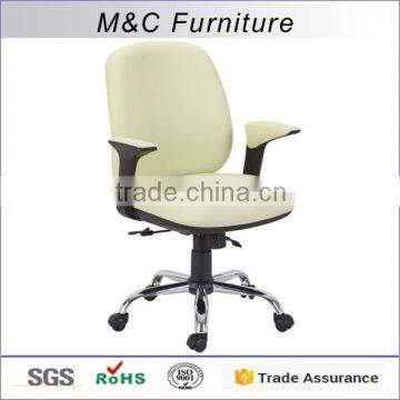 Good quality white fabric multifunction use swivel armchairs