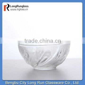 LongRun  china bengbu carved pattern glass bowl for salad kitchenware 2015 new products