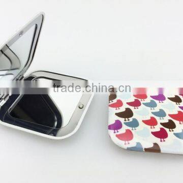 Hot sale customized design aluminum square makeup artist mirror