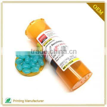 Custom Private Professional Quality Cheap Printed Pills Bottle Label