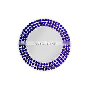 Crystal decorative crystal charger plate