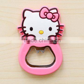 Wholesales cheap logo printed soft PVC custom pvc bottle opener