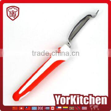 New Design PP+TPR Handle Factory Price cucumber peach potato peeler for home use