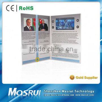 China Supplier Customized Printing 1.8" - 10" LCD Screen Video Brouchure / Photo Book Video Card With 2 GB Momery photo-2