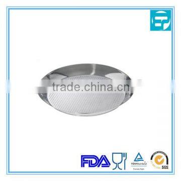 High quality stainless steel metal seafood paella pan