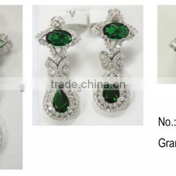 HB086 rhodium plated 925 sterling silver jewelry bridal set,silver jewelry sets wholesale from guangzhou