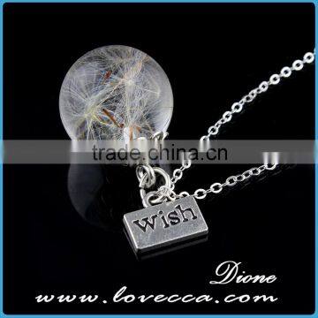 Real Fern Beautiful Pendant 20mm Size Wish Charm Necklace Pendant photo-5