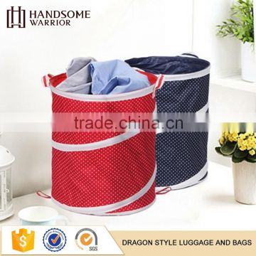 Popular and easy placement foldable oxford cloth fashion laundry basket