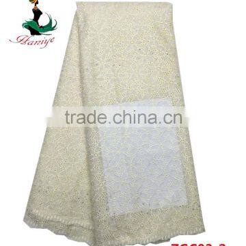 China Wholesale 100% Cotton Haniye Embroidered Swiss cotton Lace Fabrics