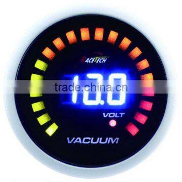 52mm blue LED display digital vacuum gauge/ digital vacuum gauge with 7-segments LED lights