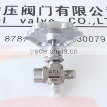 high pressure male&female thread tee needle Valve