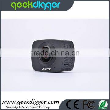 AMK200S Dual Lens 360 Degree Action Camera With Dual Lens 220 Degree Fisheye With HD 960P/30fps Recorder AMK200S 8.0MP WiFi photo-5