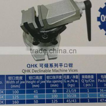 QHK declinable machine vices