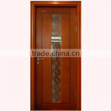 Economical glass wooden single door