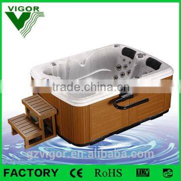 Factory Outdoor Mini Massage Hot Tubs Freestanding Installation Type and Combo Massage (Air & Whirlpool) Type
