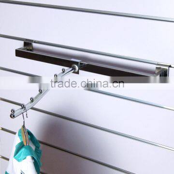 Supermarket slatwall u shaped hang rail with high quality