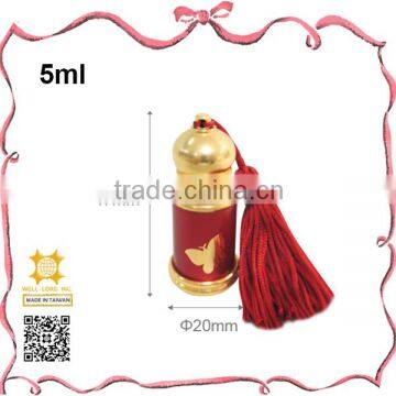 Adorable Pink Base Golden Cap Aluminum Empty Oil Bottle photo-2