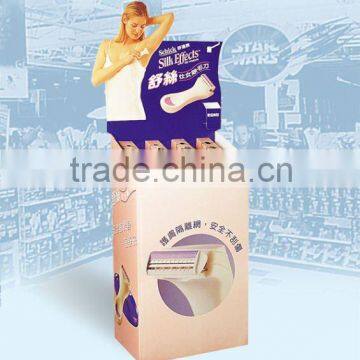 brand floor display stand for cosmetics