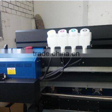 Large Format LED UVW Inkjet Printing Machine for Printing on Textile/Leather / PU , CMYK+White Ink photo-3