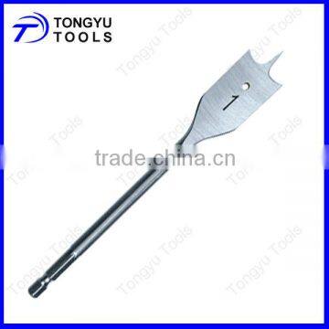 Wood Flat Drill Bit With Curved Cutting Edge