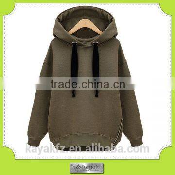 OEM service plain European cotton thick winter women sweatshirt