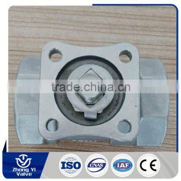 OEM Chinese factory stainless steel one piece 1000wog ss304 ball valve with handle