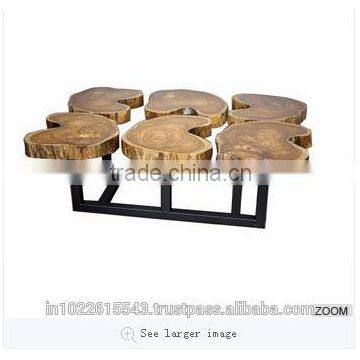 Funky wood coffee table,Industrial Furniture coffee table