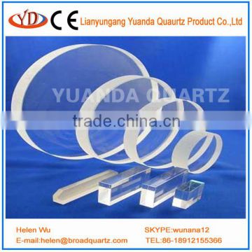 Quartz Glass Plate Fused silica quartz glass disc round glass discs