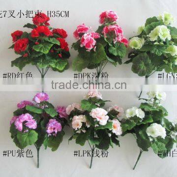 silk flower geranium X7heads YL824