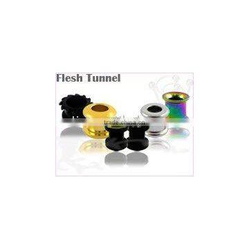 fashion flesh plug tunnel,ear plug,titanium jewelry