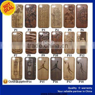 Back Hard Case Cover Various Pattern Hybrid Wooden For IPhone6S photo-2