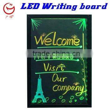 led fluorescence writing board with neon color changing