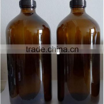 1000ml amber boston round pharmaceutical glass bottle medicine bottle