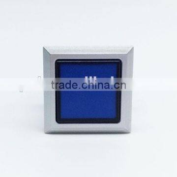 22mm Wall Switch Square Plastic Blue Led 24V Momentary or Latching Push Button Switch photo-2