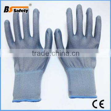 BSSAFETY OEM Black Nitrile Coated Safety Glove With Logo Printing photo-2