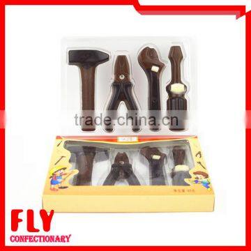 Box Packed Fancy Tool Shaped Dark Chocolate Candy