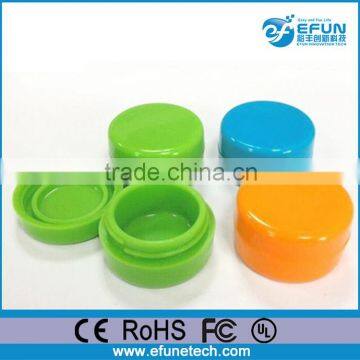 2016 fashion design small silicone jars dab wax vaporizer oil container,oil dab wax container