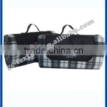 tartan printed waterproof Picnic blanket with logo printed on cover,outdoor blanket,travel blanket,sports blanket