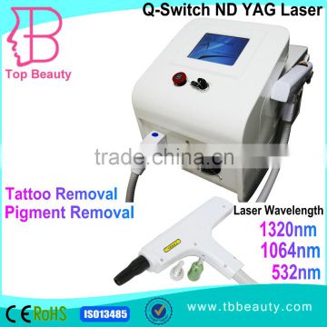 1064nm /532nm/1320nm Q Switch ND Yag Laser for tattoo removal machine