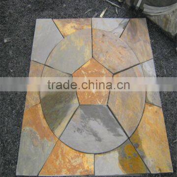 Yellow Slate stone /slate flooring design