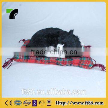 The Lovely Cat Children's Toys Animal Model Fur Animals Animated Black Cat Toys