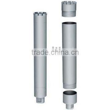 Three segment wet concrete diamond core drill bits