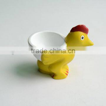 new design chicken shape design polyresin egg holder for breakfast