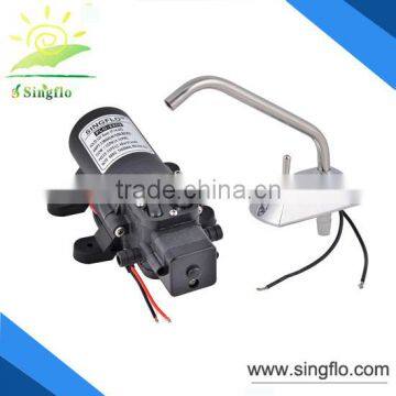 Singflo 12v 24v dc 35--70PSI Water Pump With Commercial Kitchen Faucet / China Faucet Factory