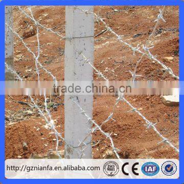 Used in Malaysia for Defending Direct Supplier Price 12*14# Hot Dipped Galvanized Barbed Wire(Guangzhou Factory)